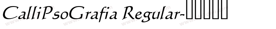 CalliPsoGrafia Regular字体转换